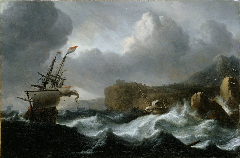 Ludolf I Backhuysen - Stormy